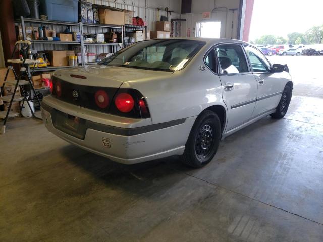 2G1WF52EX49251515 - 2004 CHEVROLET IMPALA SILVER photo 4