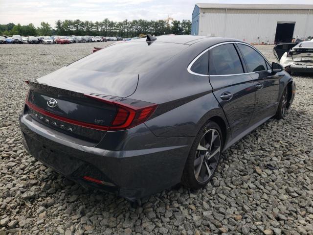 5NPEJ4J28MH107509 - 2021 HYUNDAI SONATA SEL CHARCOAL photo 4