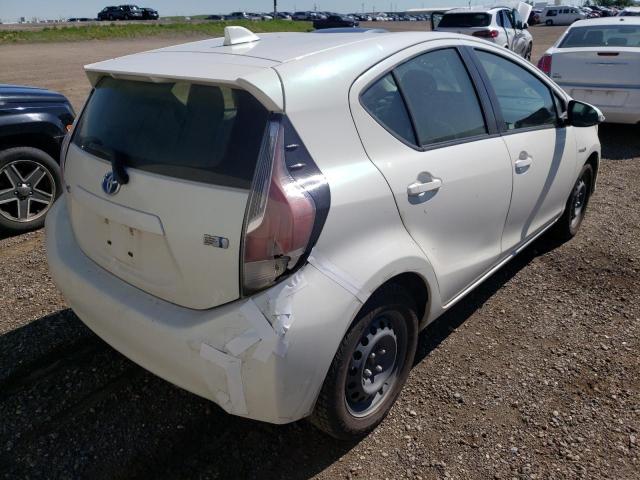 JTDKDTB36F1087055 - 2015 TOYOTA PRIUS C WHITE photo 4