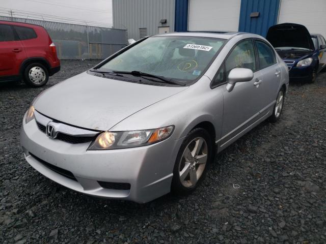 2HGFA1F68AH032945 - 2010 HONDA CIVIC LX-S SILVER photo 2