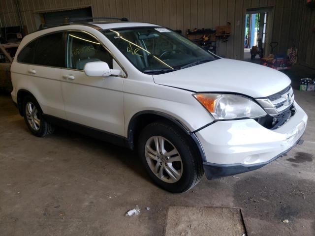 JHLRE4H79AC015634 - 2010 HONDA CR-V EXL WHITE photo 1