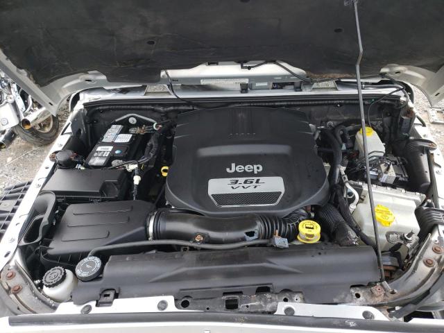 1C4BJWEG7CL179185 - 2012 JEEP WRANGLER S ვერცხლისფერი ფოტო 7