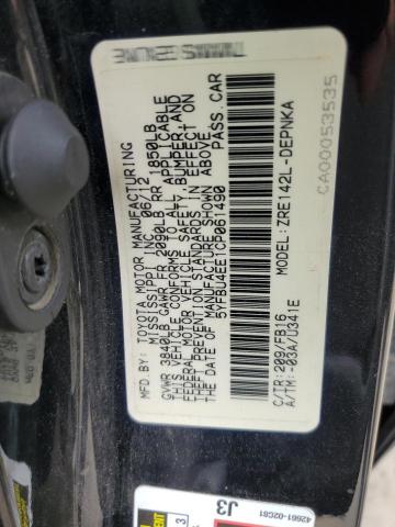 5YFBU4EE1CP061490 - 2012 TOYOTA COROLLA BASE  照片 10