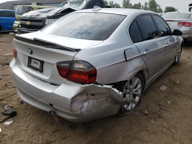 WBAVD535X7A006551 - 2007 BMW 335 XI SILVER photo 4