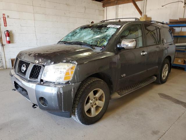 5N1AA08B26N734413 - 2006 NISSAN ARMADA SE GRAY photo 2