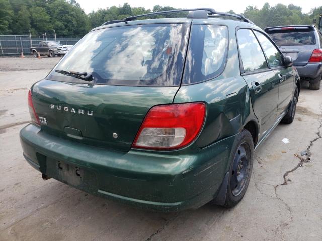 JF1GG65522G801188 - 2002 SUBARU IMPREZA GREEN photo 4