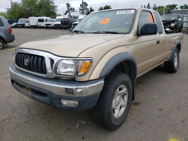 5TEWN72N53Z195692 - 2003 TOYOTA TACOMA XTR TAN photo 2