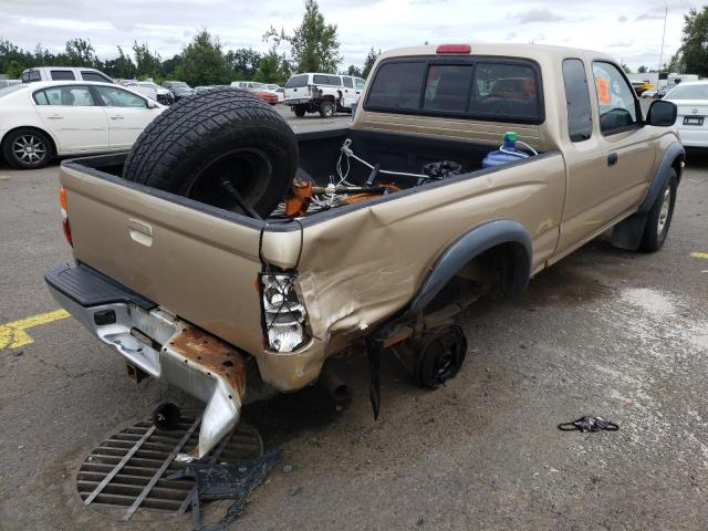 5TEWN72N53Z195692 - 2003 TOYOTA TACOMA XTR TAN photo 4