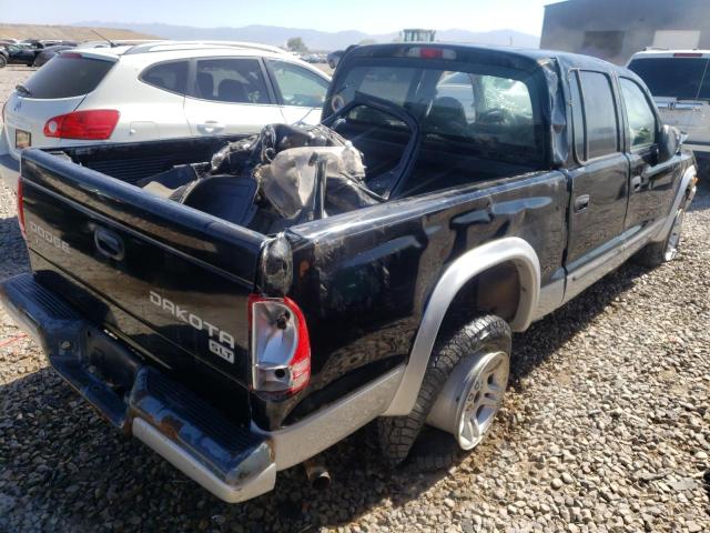 1D7HG48NX4S596322 - 2004 DODGE DAKOTA QUA TWO TONE photo 4