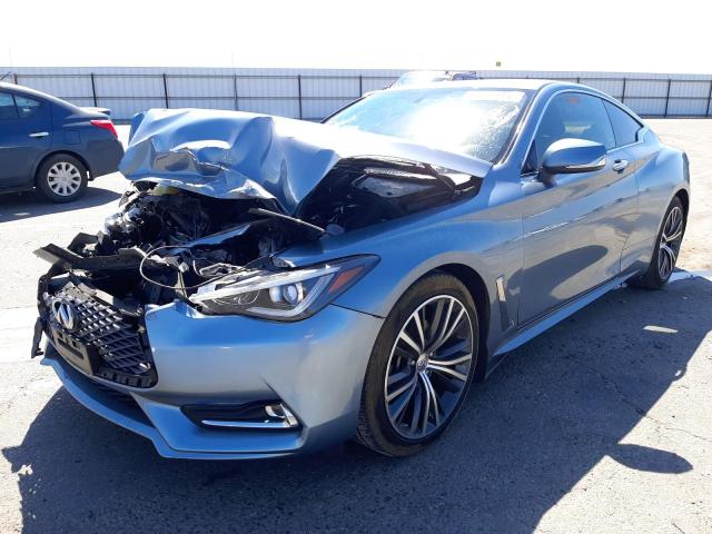 JN1CV7EK3HM110243 - 2017 INFINITI Q60 BASE BLUE photo 2