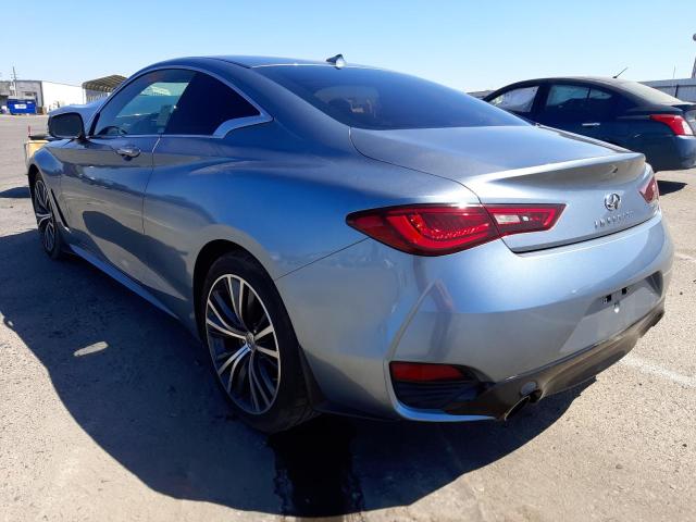 JN1CV7EK3HM110243 - 2017 INFINITI Q60 BASE BLUE photo 3