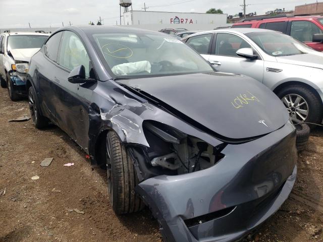7SAYGDEF1NF453560 - 2022 TESLA MODEL Y رمادي صورة 1