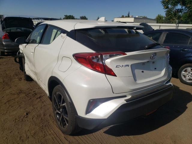 JTNKHMBX0K1052143 - 2019 TOYOTA C-HR XLE WHITE photo 3