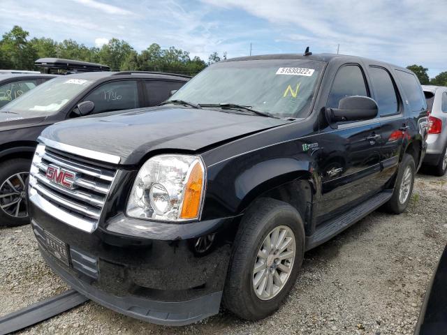 1GKFK13588R178235 - 2008 GMC YUKON HYBR BLACK photo 2