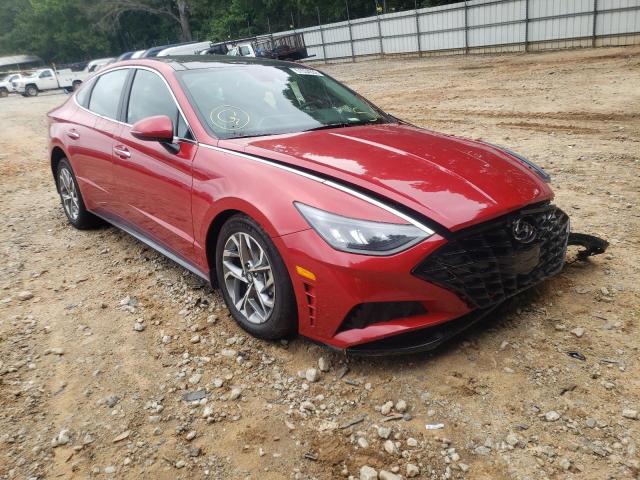 5NPEF4JA9MH084296 - 2021 HYUNDAI SONATA SEL RED photo 1