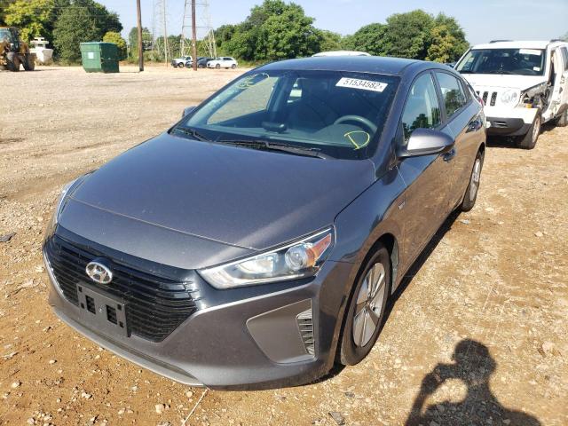 KMHC65LC7KU175979 - 2019 HYUNDAI IONIQ BLUE GRAY photo 2