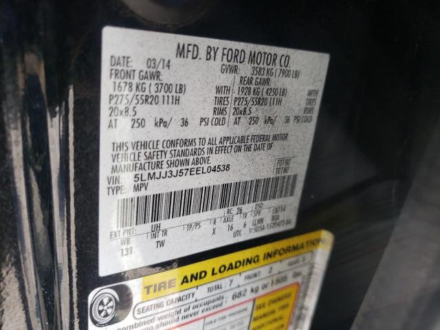 5LMJJ3J57EEL04538 - 2014 LINCOLN NAVIGATOR 黑色 照片 10