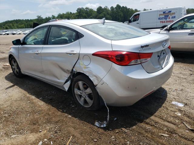 KMHDH4AE7DU582510 - 2013 HYUNDAI ELANTRA GL SILVER photo 3