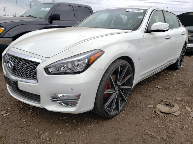 JN1BY1PRXFM831389 - 2015 INFINITI Q70L 3.7 WHITE photo 2