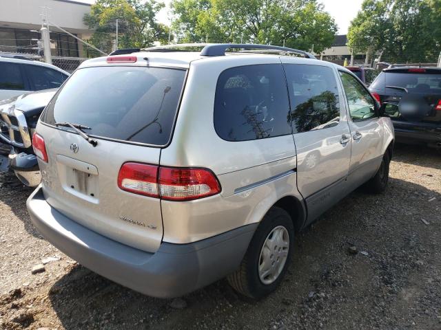 4T3ZF19C23U533072 - 2003 TOYOTA SIENNA SILVER photo 4