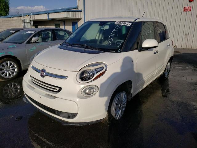 ZFBCFABH8EZ011919 - 2014 FIAT 500L EASY WHITE photo 2