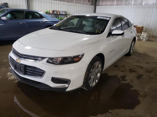 1G1ZE5SXXJF277830 - 2018 CHEVROLET MALIBU PRE WHITE photo 2