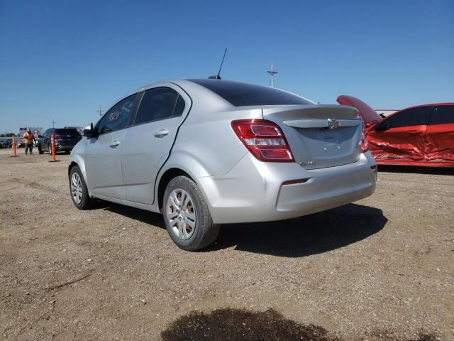 1G1JB5SH6H4156734 - 2017 CHEVROLET SONIC LS SILVER photo 3
