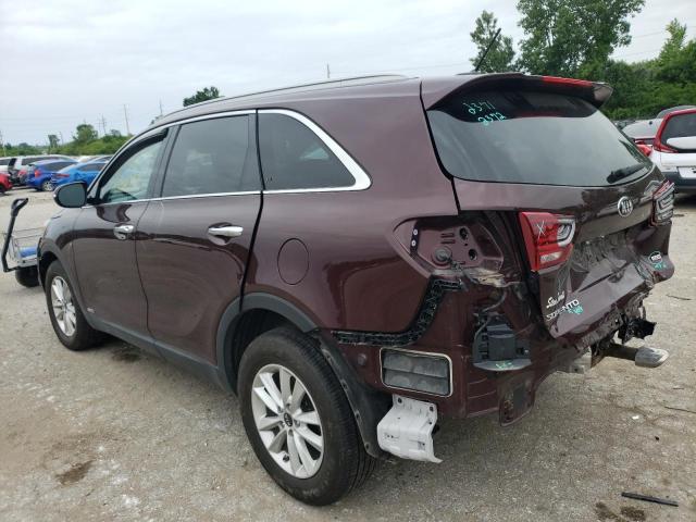 5XYPGDA33LG659795 - 2020 KIA SORENTO L MAROON photo 3