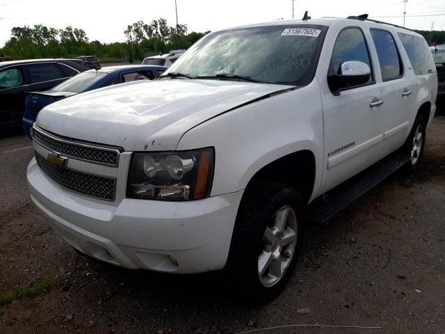 3GNFK16328G187266 - 2008 CHEVROLET SUBURBAN K WHITE photo 2