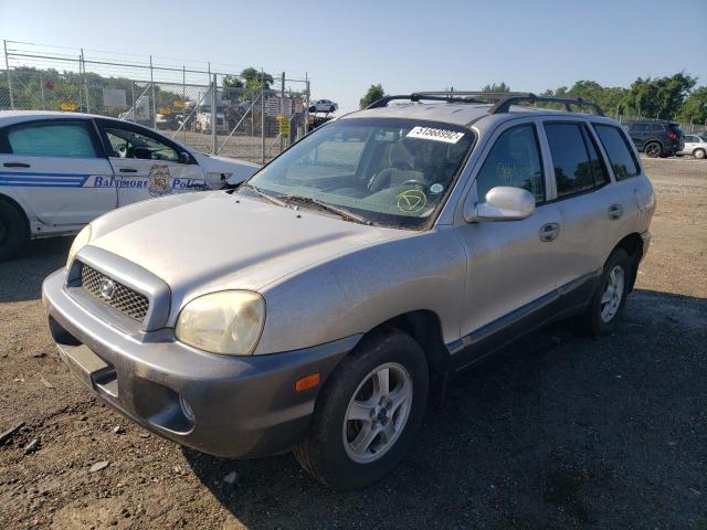 KM8SC73D62U173343 - 2002 HYUNDAI SANTA FE SILVER photo 2