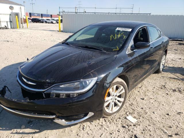 1C3CCCAB2FN734130 - 2015 CHRYSLER 200 LIMITE BLACK photo 2