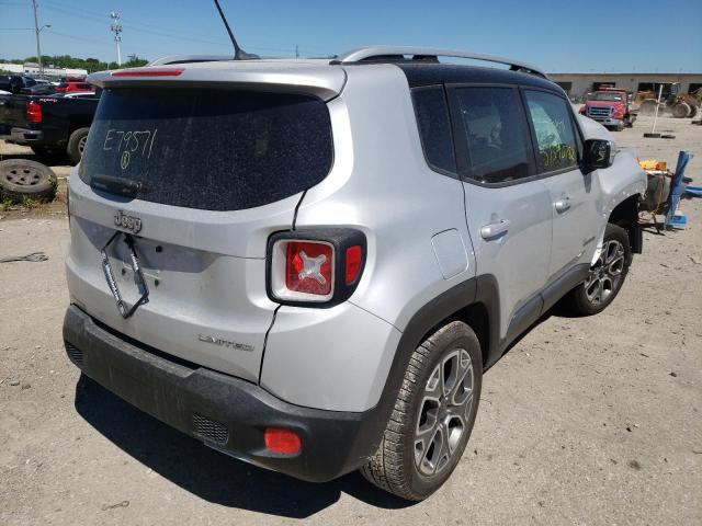 ZACCJADB0HPE79571 - 2017 JEEP RENEGADE L SILVER photo 4