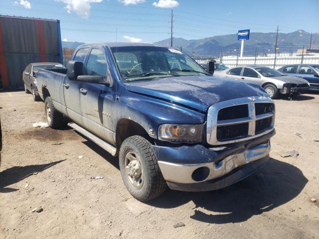 3D7KU28C03G826439 - 2003 DODGE RAM 2500 S Կապույտ լուսանկար 1