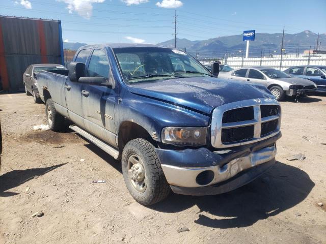 3D7KU28C03G826439 - 2003 DODGE RAM 2500 S BLUE photo 1