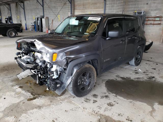 ZACCJAAT3GPE22602 - 2016 JEEP RENEGADE S GRAY photo 2