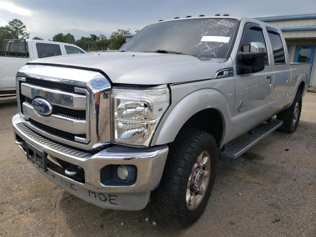 1FT8W3BT2BED12126 - 2011 FORD F350 SUPER SILVER photo 2