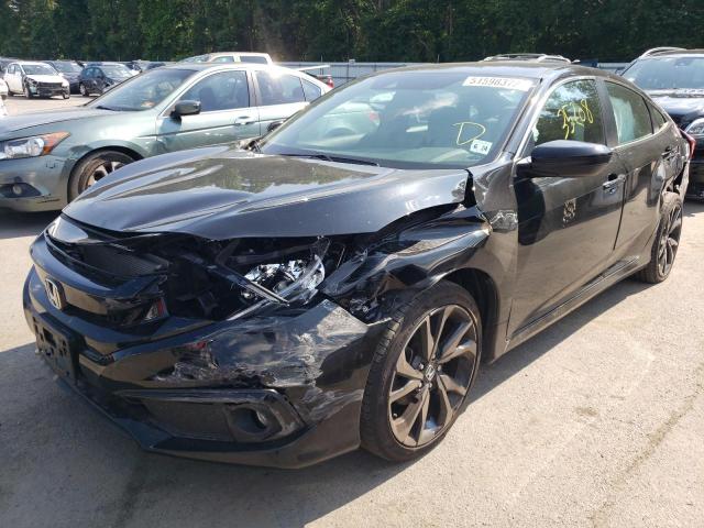 2HGFC2F81KH556103 - 2019 HONDA CIVIC SPOR BLACK photo 9