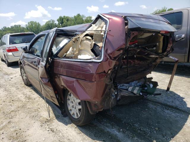 5FNRL38258B087493 - 2008 HONDA ODYSSEY LX BURGUNDY photo 3