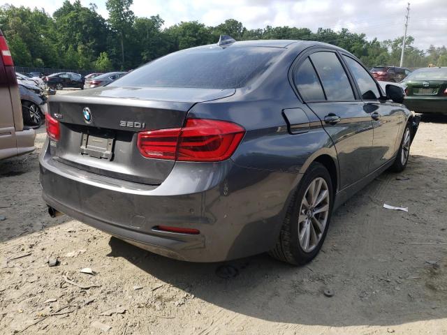 WBA8E5G32HNU44221 - 2017 BMW 320 XI GRAY photo 4