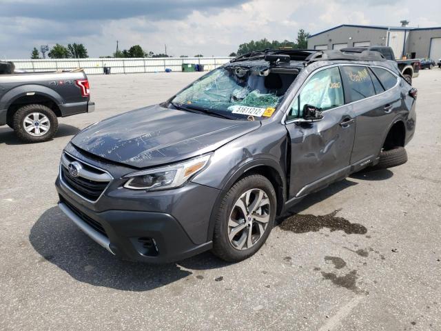 4S4BTGND2N3252497 - 2022 SUBARU OUTBACK LI GRAY photo 2