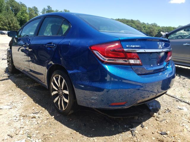 19XFB2F9XFE211258 - 2015 HONDA CIVIC EXL Mavi foto 3