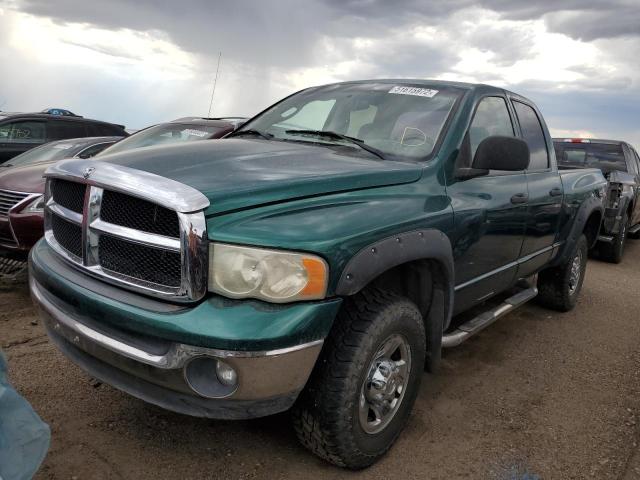 1D7KU28D43J538432 - 2003 DODGE RAM 2500 S GREEN photo 2