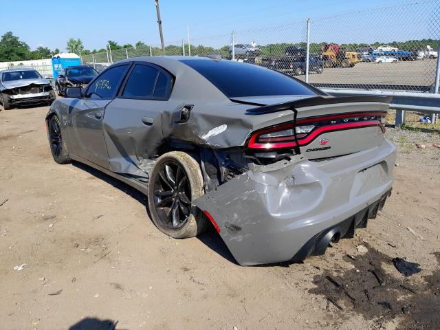 2C3CDXHG8HH667311 - 2017 DODGE CHARGER GRAY photo 3