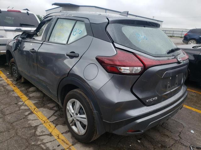 3N1CP5BV8NL478372 - 2022 NISSAN KICKS S GRAY photo 3