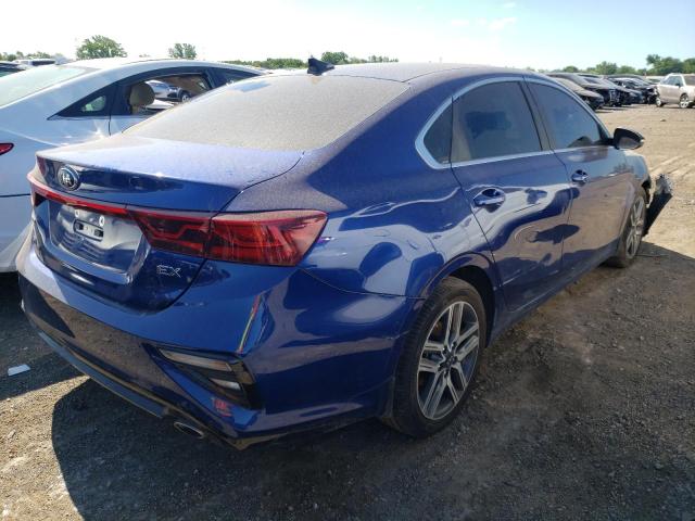 3KPF54AD2LE220000 - 2020 KIA FORTE EX BLUE photo 4