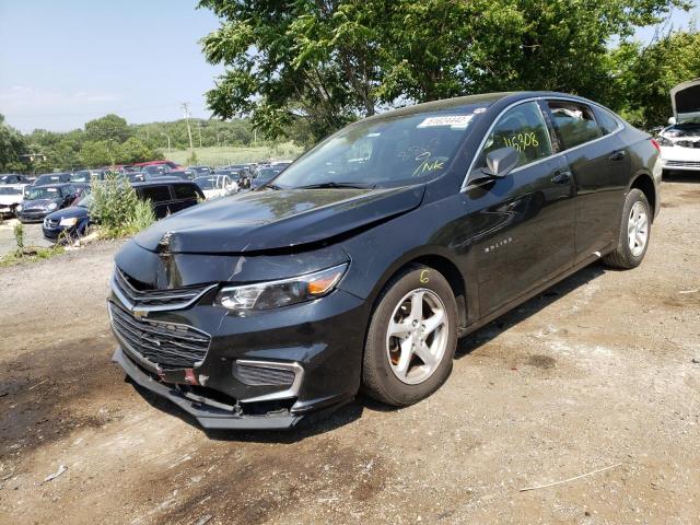 1G1ZB5ST2HF288868 - 2017 CHEVROLET MALIBU LS BLACK photo 2