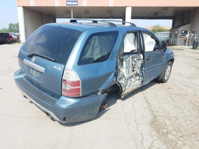 2HNYD18695H503075 - 2005 ACURA MDX TOURIN BLUE photo 4