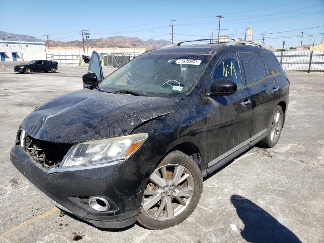 5N1AR2MM1DC661555 - 2013 NISSAN PATHFINDER BLACK photo 2