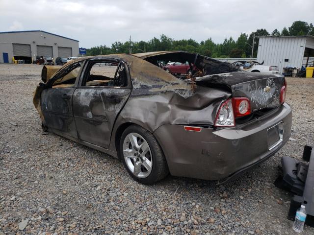 1G1ZC5EB9AF308524 - 2010 CHEVROLET MALIBU 1LT ნაცრისფერი ფოტო 3