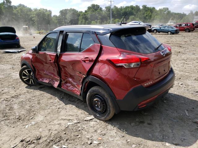 3N1CP5CU8KL535316 - 2019 NISSAN KICKS S RED photo 3